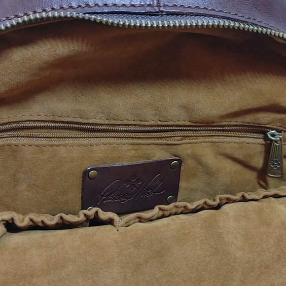 Patricia Nash Large Woven Leather Backpack main image 9